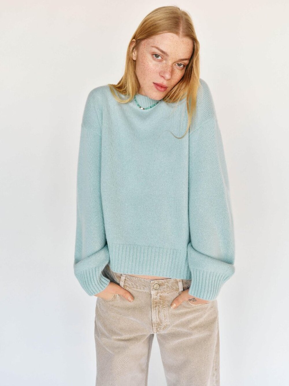 NWT Reformation Cove Cashmere Oversized Crew Size XS